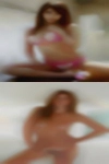 Naked woman lifting
